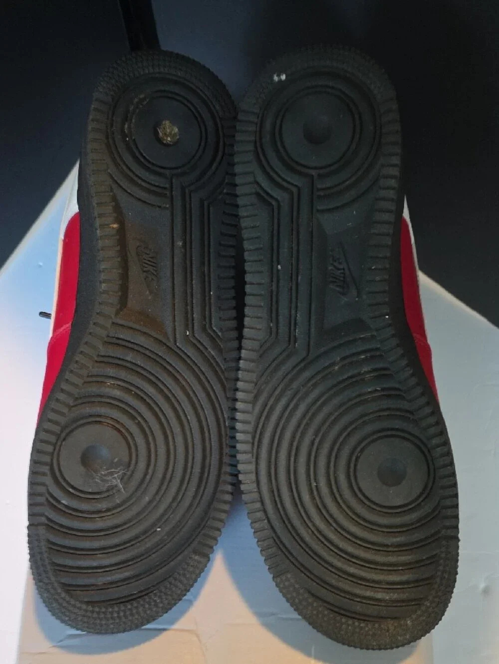 Nike Air Force 1 Low Red And Black Size 12